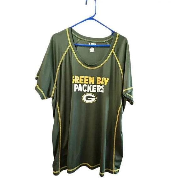 NFL Team Apparel Green Bay Packers Football T-Shirt Size 2X - Picture 1 of 5